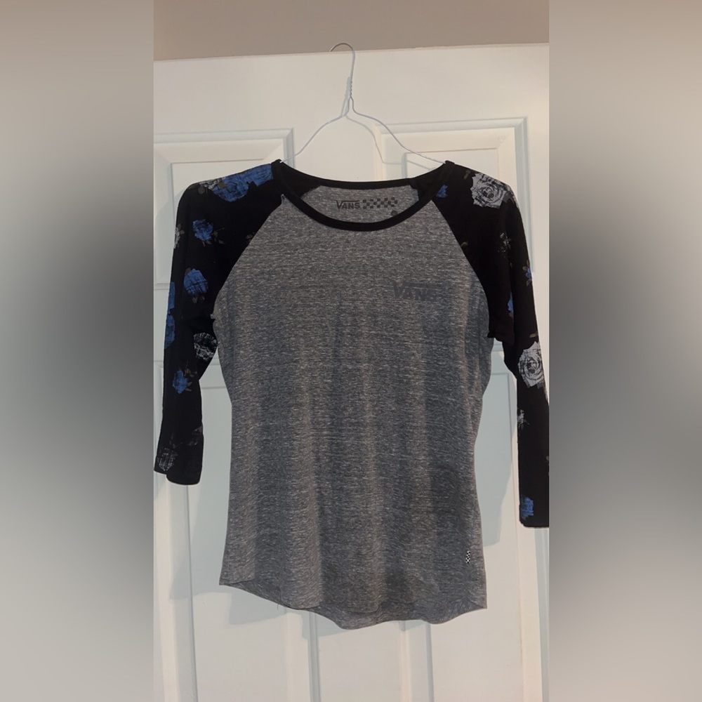 Vans 3/4 sleeve casual baseball tee